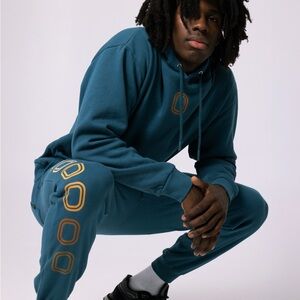 Kids blue OVERTIME class is sweatsuit matching set